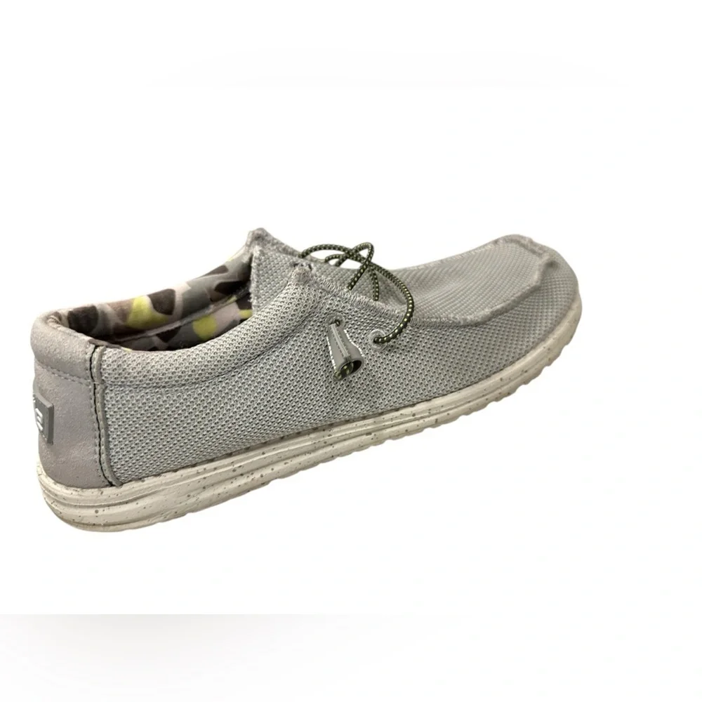 Men’s HEY DUDE Wally Sox Fog Slip On Shoes Size 10 - Picture 4 of 8